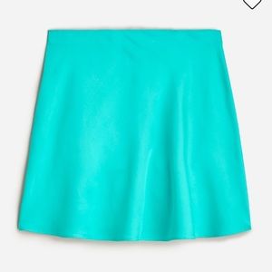 J. Crew Gwen mini slip skirt in Caribbean Blue size XS